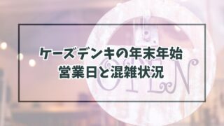 ケーズデンキの年末年始2023-2024の営業日は？混雑状況と福袋・新春初売りセールも！