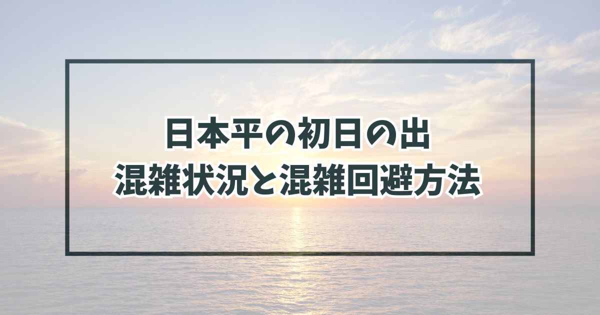 日本平の初日の出2024の混雑状況と混雑回避方法は？駐車場は予約できる？